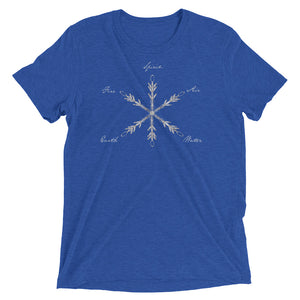 Platonic Solids Snowflake Short sleeve t-shirt